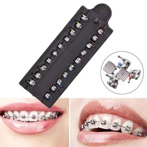 kawat gigi bracket metal mini orthodontic|kawat gigi transparent.